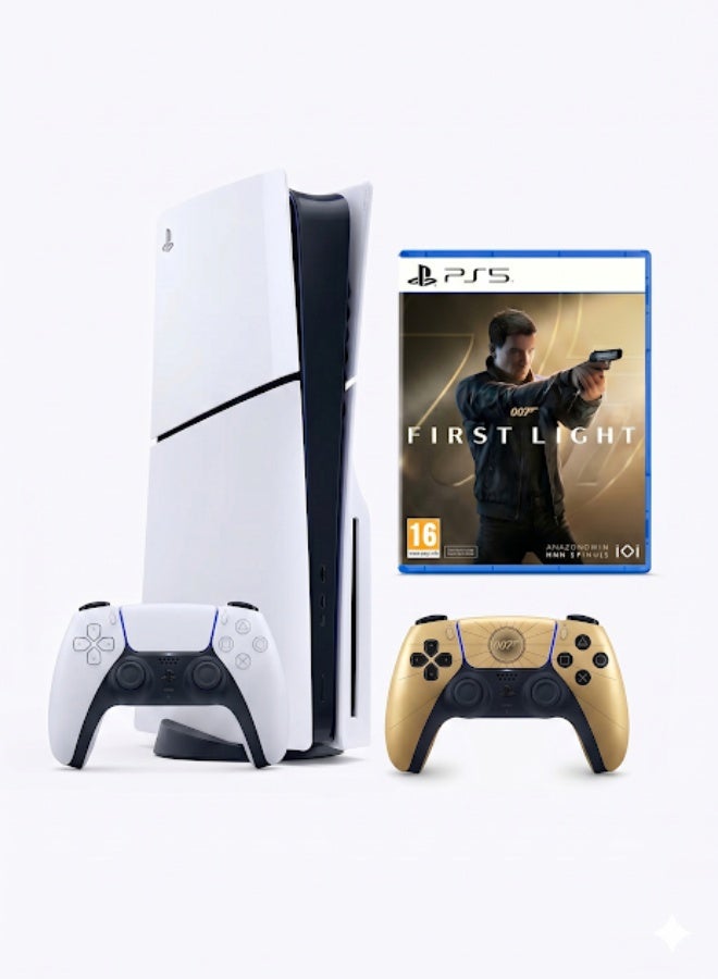 PS5 Slim Disc with Extra DualSense 007 First…