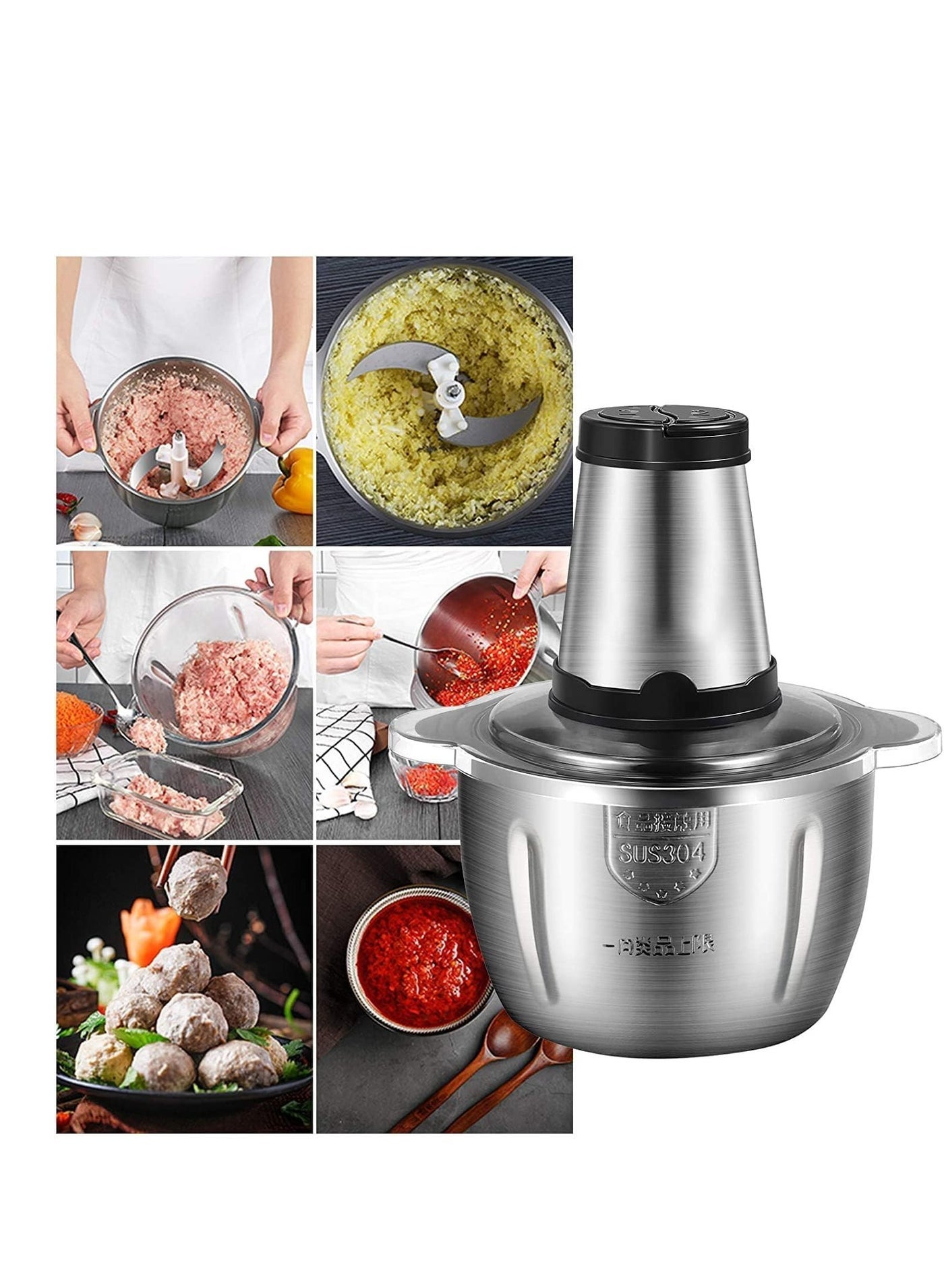 Food Chopper, Electric Meat Chopper with Powerful…