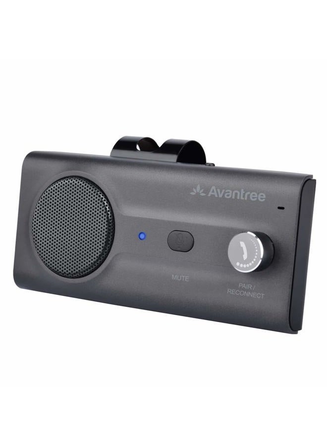 Compare CK11 Hands Free Bluetooth 5.0 Car Kits, 3W Loud Speakerphone, Support Siri Assistant & Motion Auto On Off, Volume Knob, Wireless in Car Handsfree Speaker with Visor Clip  Titannium at KSA Price