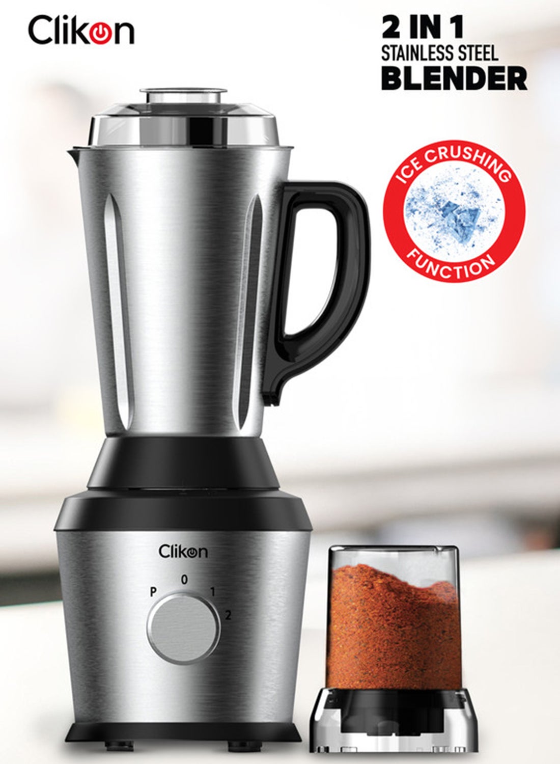 Compare 2in1 Blender 600W – Stainless Steel Big Jar for Smoothies & Food Prep,healthy 600 W CK2694 silver black at KSA Price