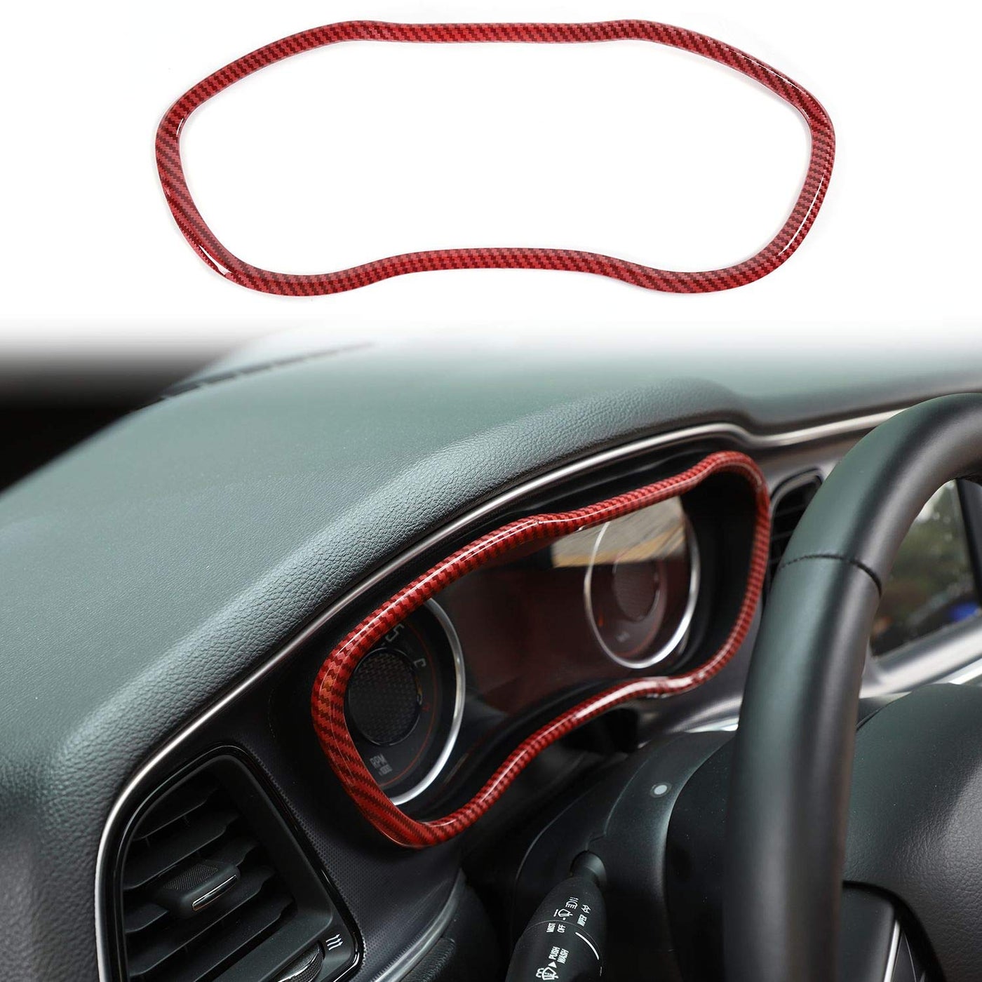 Compare Voodonala for Challenger Center Console Dashboard Instrument Dash Board Covers Trim for 20152024 Dodge Challenger Interior Accessories ABS RedBlack Carbon Fiber 1pc at KSA Price