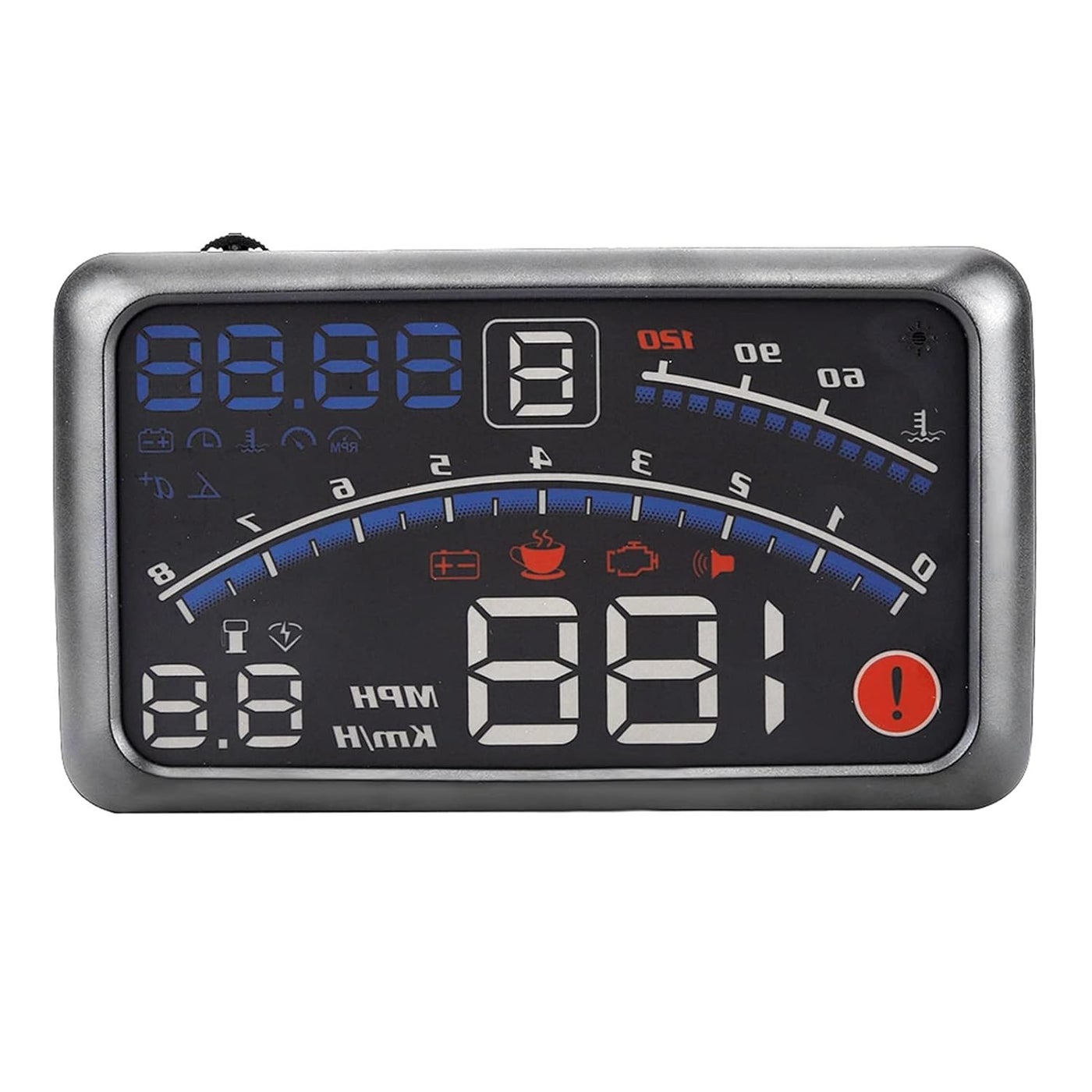 Compare Heads Up Display,5.5 HD OBD II Car GPS HUD Head Up Speed Display Over Speed Warning,Fuel Consumption,Temperature at KSA Price