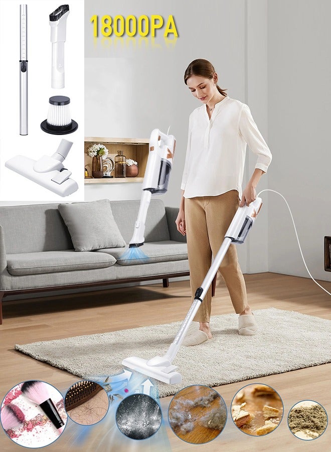 Vacuum Cleaner, 18000PA Suction /650W Motor 5M…