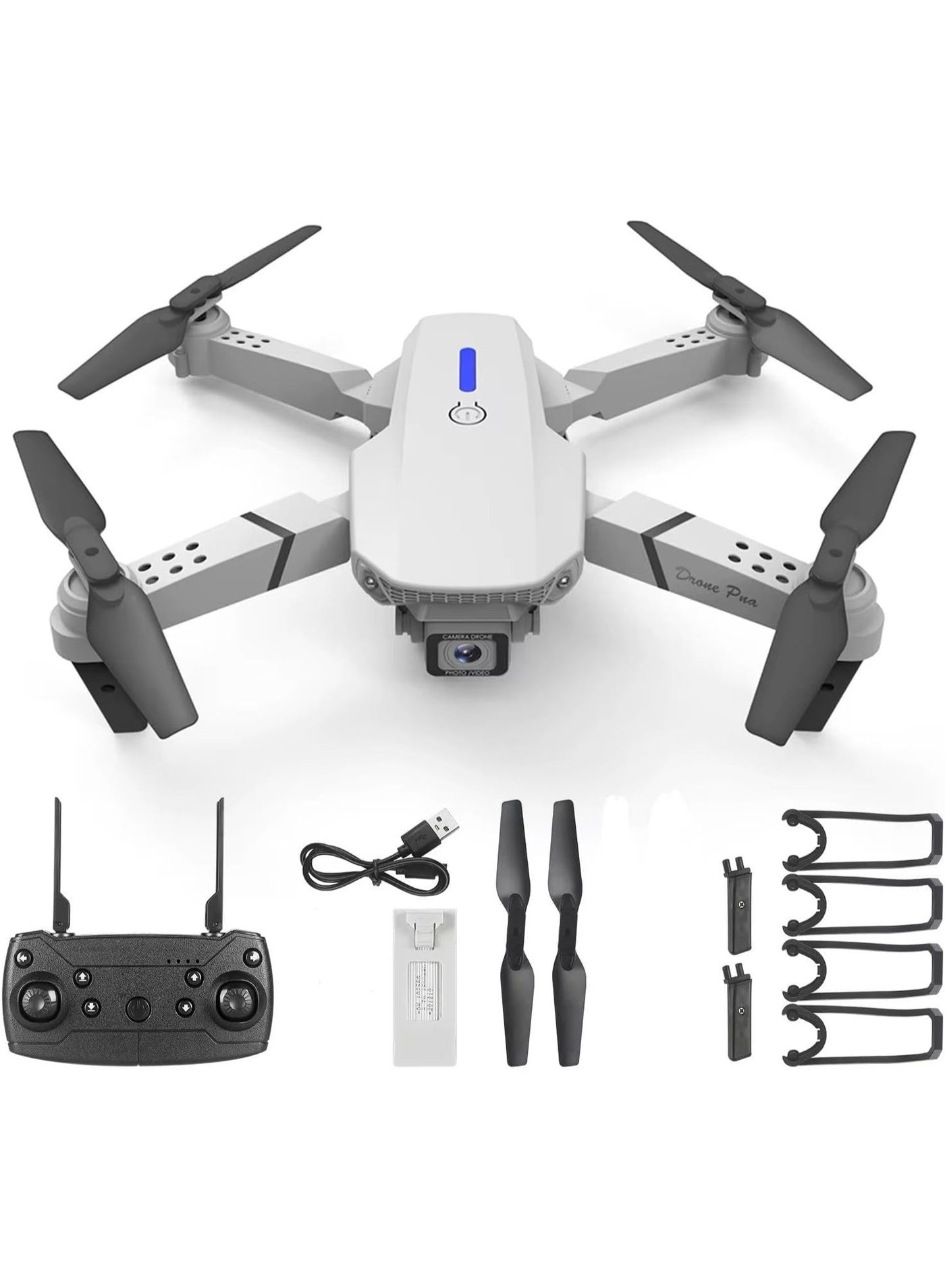 Compare E88 Foldable Drone with 8K HD Dual Camera, Obstacle Avoidance, Altitude Hold, WiFi FPV, OneKey Return & 360° Flip – Lightweight RC Quadcopter with Remote Control – Compact & Portable Drone for Beginners & Kids – Multicolour Design for Outdoor Use at KSA Price