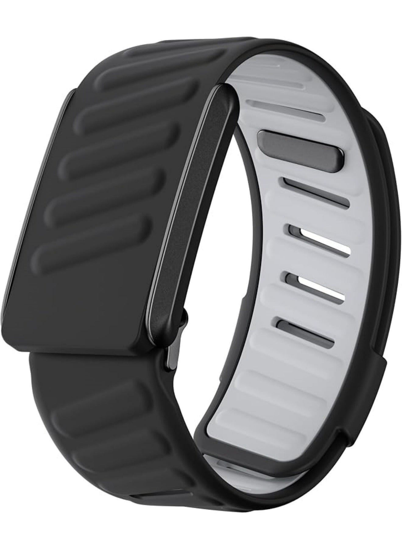 Compare Compatible with WHOOP 4.0 Band, Comfort Durable Silicone Wristband, Soft Silicone Sports Loop Strap for Men & Women, with U Shapped Connector Black at KSA Price