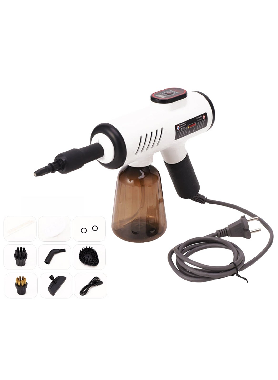 Compare 1200W Handheld Cleaning Gun High Temperature and High Pressure Steam Cleaning Machine, Kettle Capacity 600ml, Steam Temperature 105?131? Steam Cleaners Are Suitable For Cleaning Kitchens, Living Rooms, And Car Interiors at KSA Price