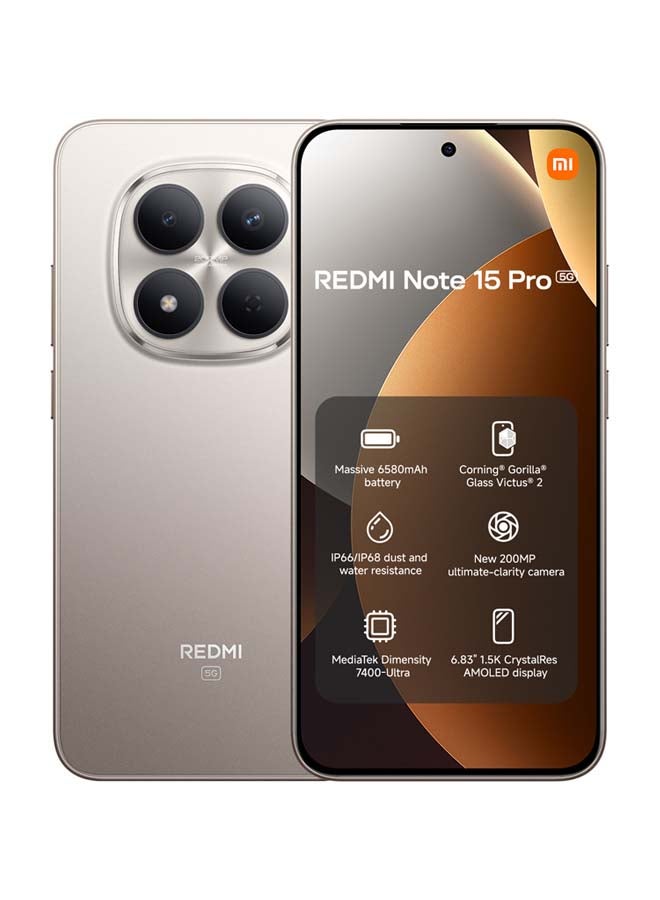 Redmi Note 15 Pro Dual SIM 5G Titanium…