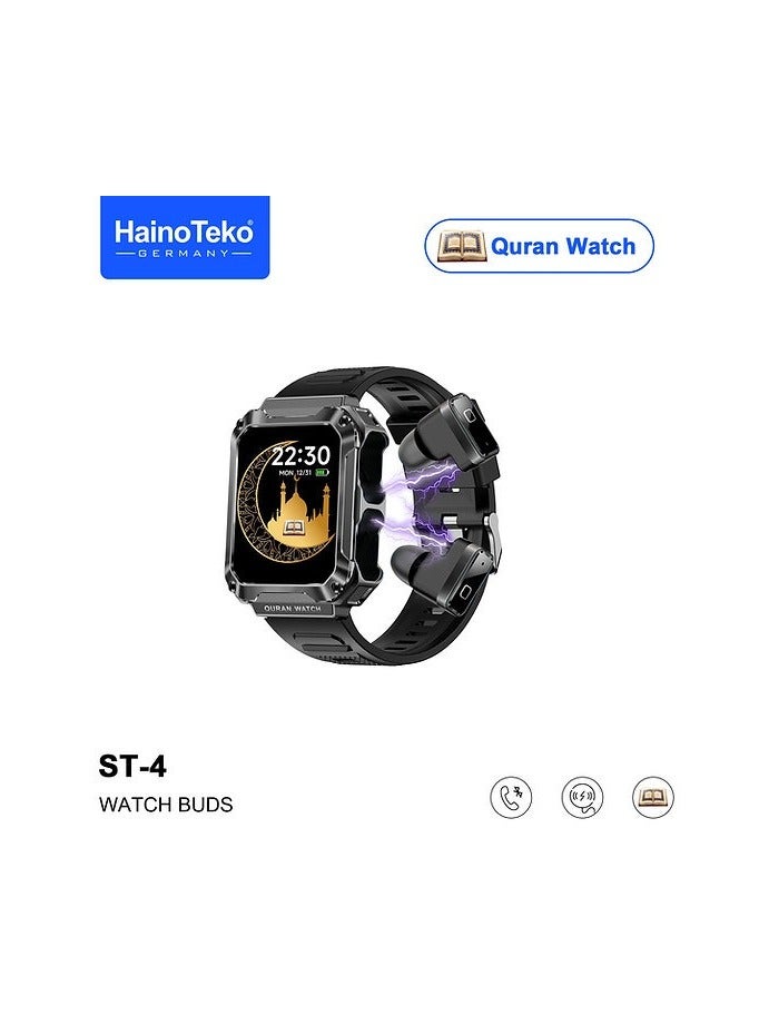 Haino Teko ST4 Smart Watch Buds with Quran Full…