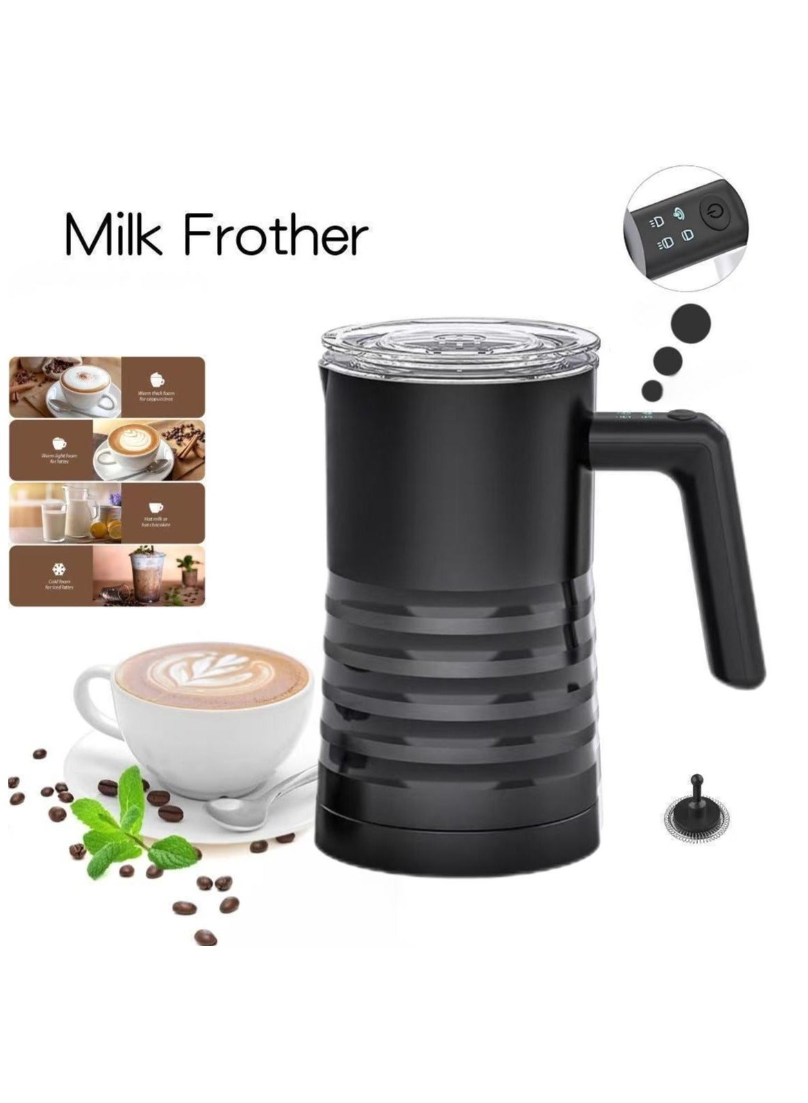 Electric Milk Frother and Steamer 4 in 1…