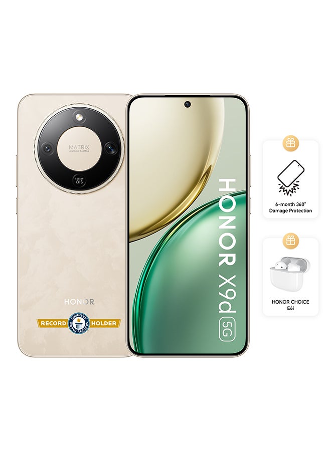 Compare X9d Dual SIM 5G 12GB RAM 256GB Sunrise Gold With Free Choice E6i Earbuds and 6 Month Damage Insurance   Middle East Version at KSA Price