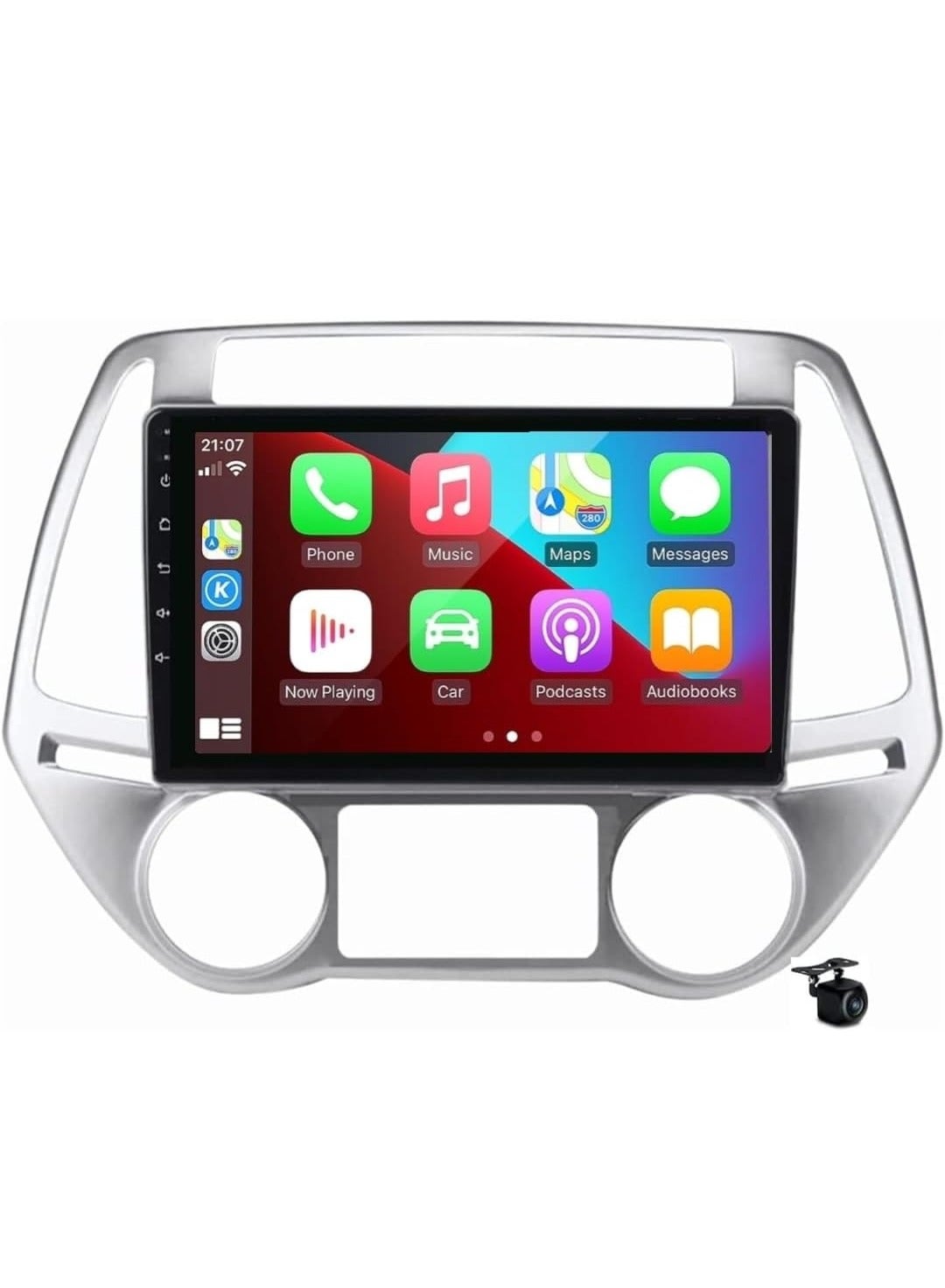 Compare Android Car Stereo For Hyundai i20 2012 2013 2014 Support Apple Carplay Android Auto Wireless Bluetooth USB Navigation WiFi Radio Built in DSP Rear Camera Included at KSA Price
