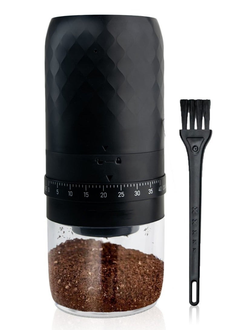 Compare Portable Electric Burr Coffee Grinder,Electric Coffee Grinder,TypeC Rechargeable Travel Coffee Maker Black at KSA Price