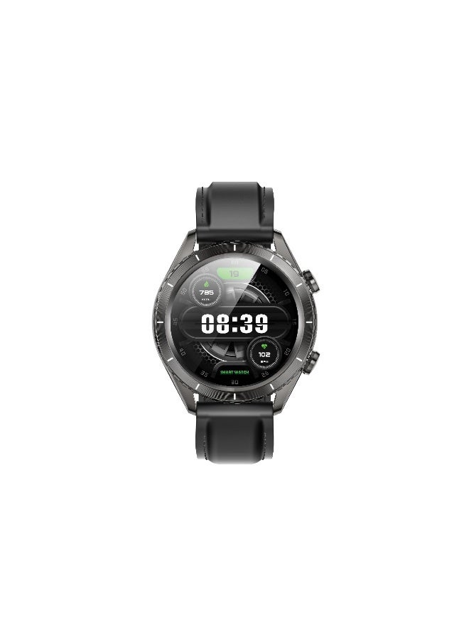 Compare Galvin Smart Watch 1.43? AMOLED  960° Rotating Bezel  100+ Sports Modes  Health & Sleep Monitoring  AI Voice Assistant  IP68 Waterproof  Long Battery Life  Blood & Oxygen Tracking  ChatGPT Integration  Black at KSA Price