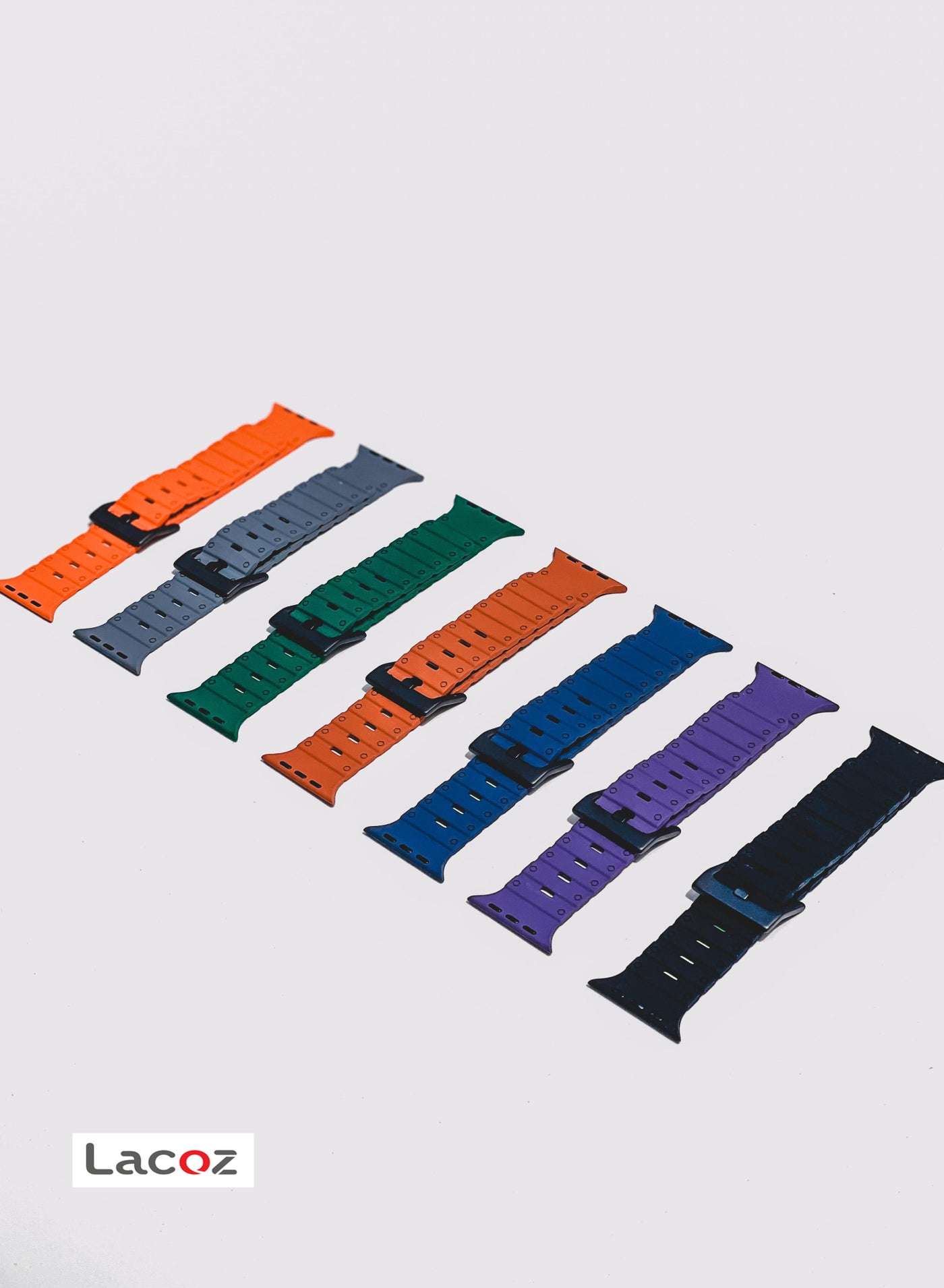 Compare Lacoz Silicon Magnetic Smart Watch Straps Suitable For 42 44 45 46 49mm Smart Watches Pack of 8 at KSA Price