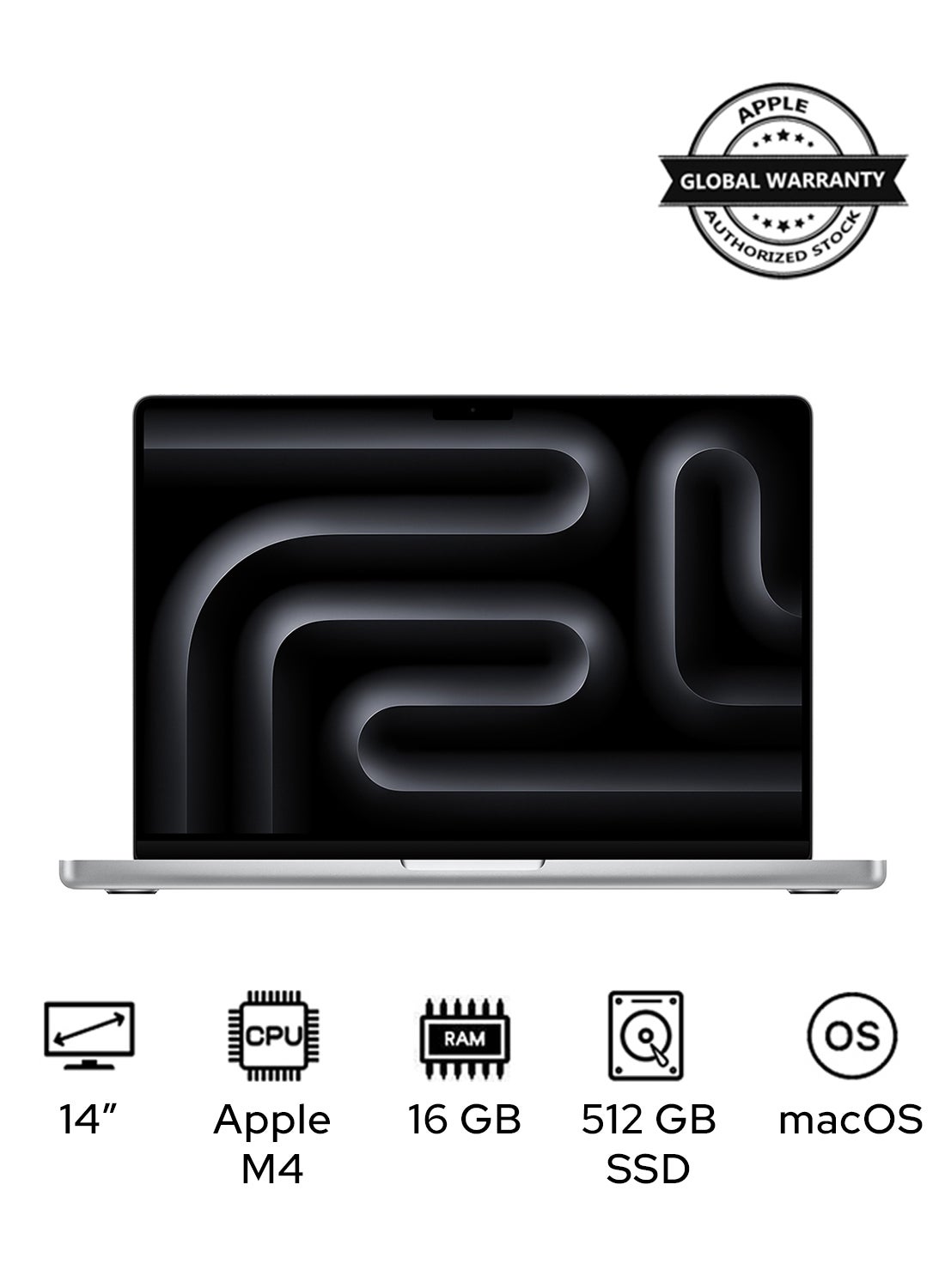 Compare MacBook Pro MW2W3 | 14.2 Inch Display | Apple M4 Chip | 10Core CPU 10Core GPU | 16GB RAM | 512GB SSD | macOS | English Silver at KSA Price