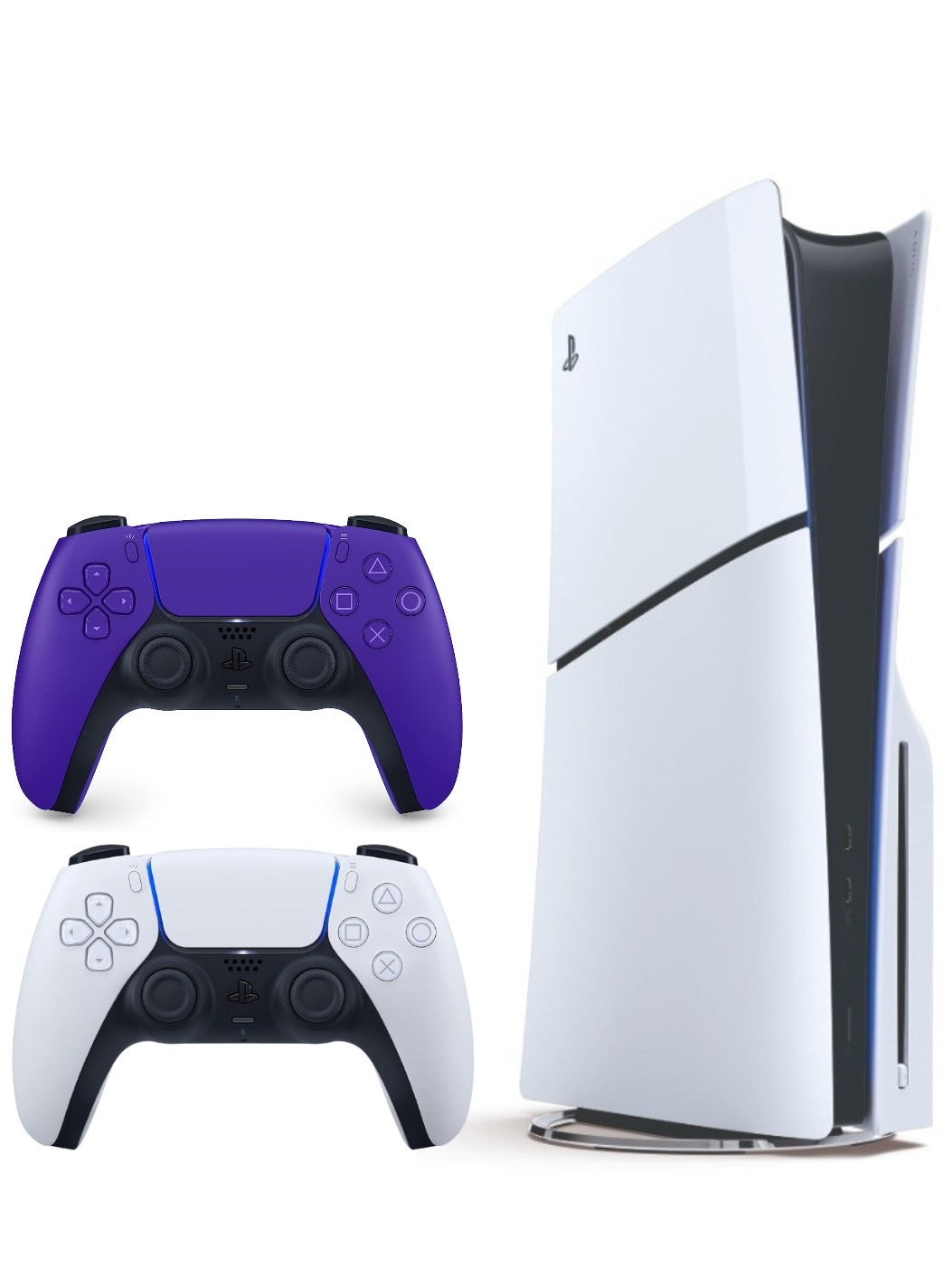 Compare PlayStation 5 Slim Disc Console With Extra Wireless Controller  Purple at KSA Price