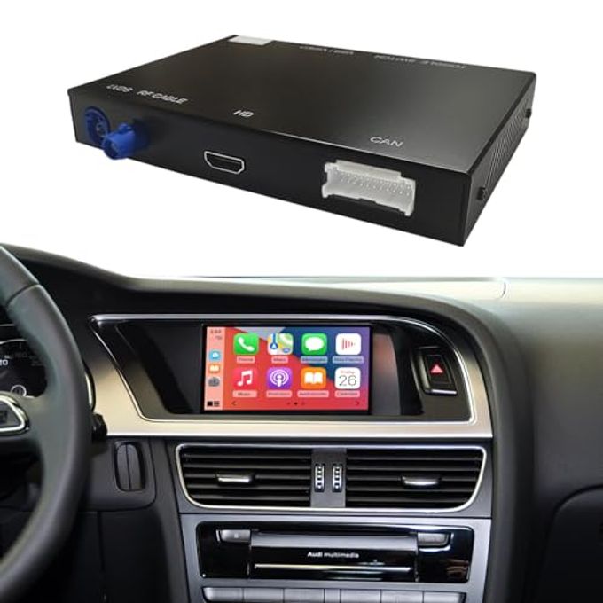 Compare Wireless Carplay Retrofit Kit Decoder Compatible With Audi A4, A5, S4, S5, Rs4, Rs5, And Q5 20082015, For 3G Mmi System, Supports Android Auto, Mirror Link, Reverse Camera at KSA Price