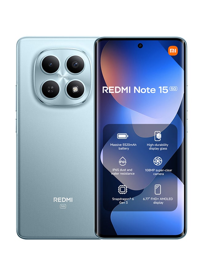REDMI Note 15 Dual SIM 5G Glacier Blue 12GB…