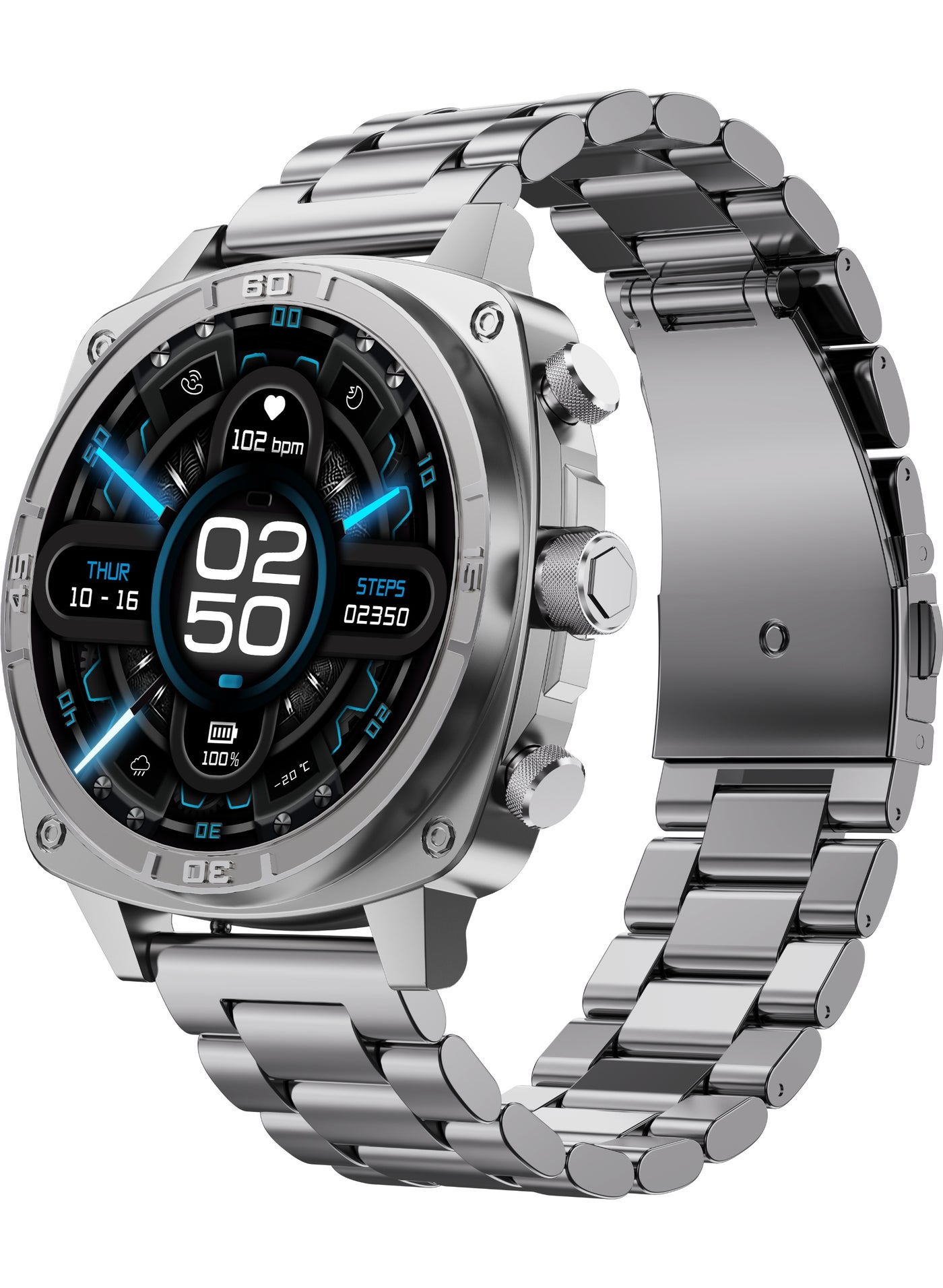 Compare Strive MT68 Smartwatch | 1.43 Super AMOLED | Bluetooth Calling | 100+ Sports Modes | IP68 Waterproof | 400mAh Battery | AI Voice Assistant at KSA Price