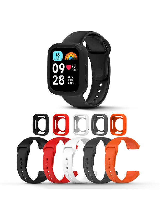 (Pack of 5) Silicone Straps For Redmi Watch…