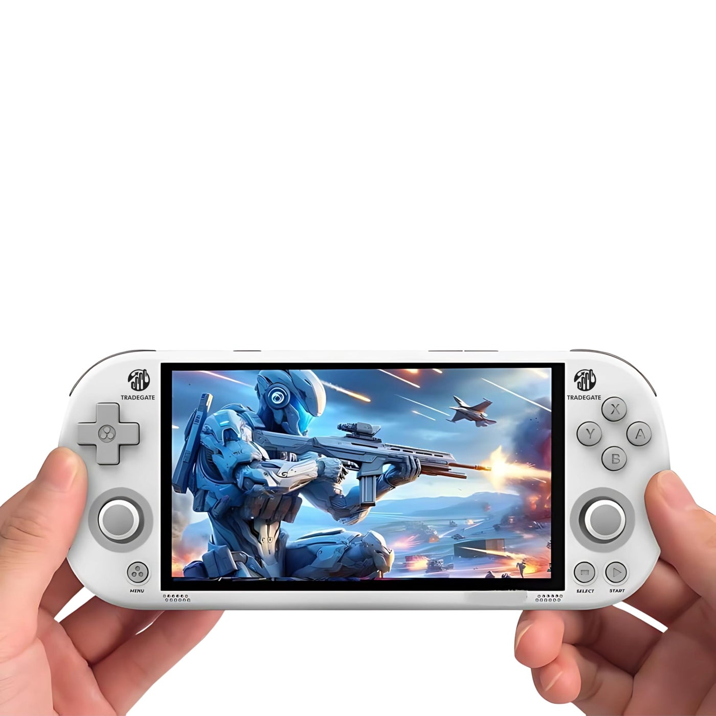 Compare Handheld Game Console, 4.96inch LCD Screen, 64GB Storage, WiFi Multiplayer, 7000+ Games, White at KSA Price