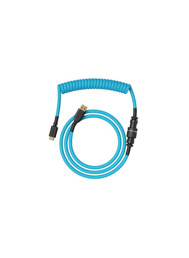 Compare Coiled Keyboard Cable – Coiled USB C Cable Artisan Braided Cables for Mechanical Gaming Keyboard Coiled Cable  Custom Keyboard Cable Electric Blue at KSA Price