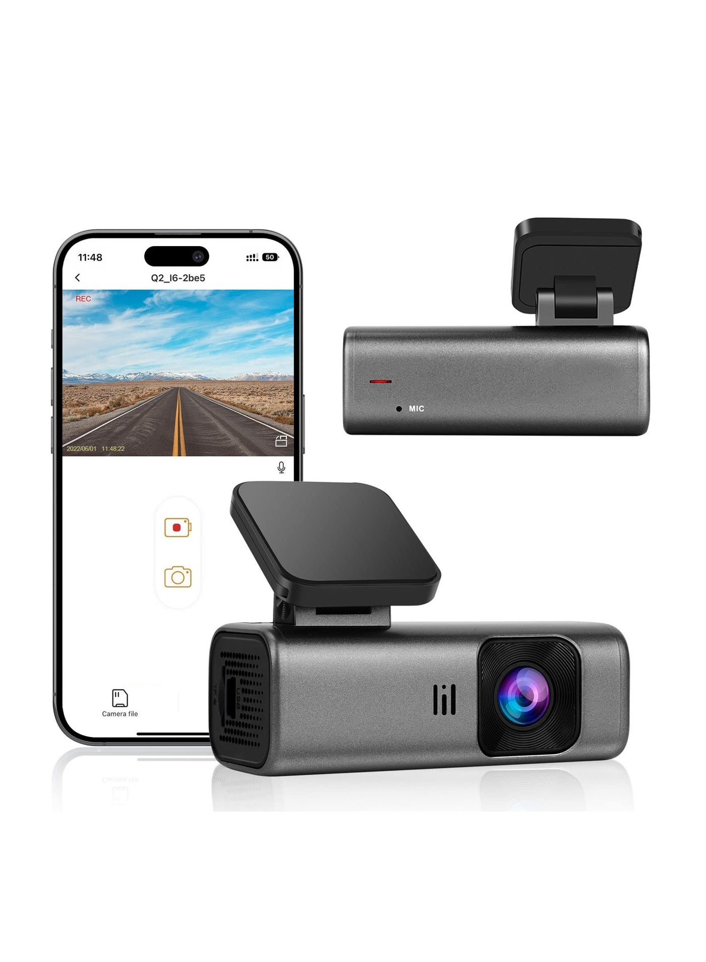 MAKINGTEC Dash Cam 2K WiFi 1440P Car Camera,…