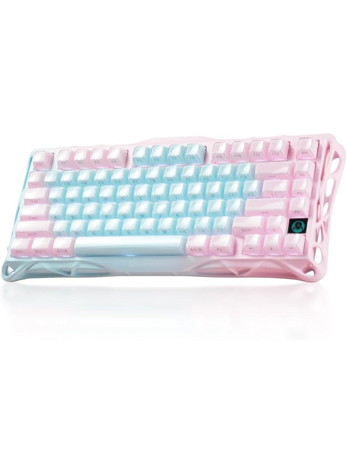 Compare Mercury K1 Lite 75% Wireless Mechanical Gaming Keyboard – Special Edition, TriMode 2.4GHzBluetoothWired, Gasket Mount, RGB Backlit, Stellar Bloom Linear Switches, 4000mAh Battery, Windows & Mac Compatible | Aurora Mist at KSA Price