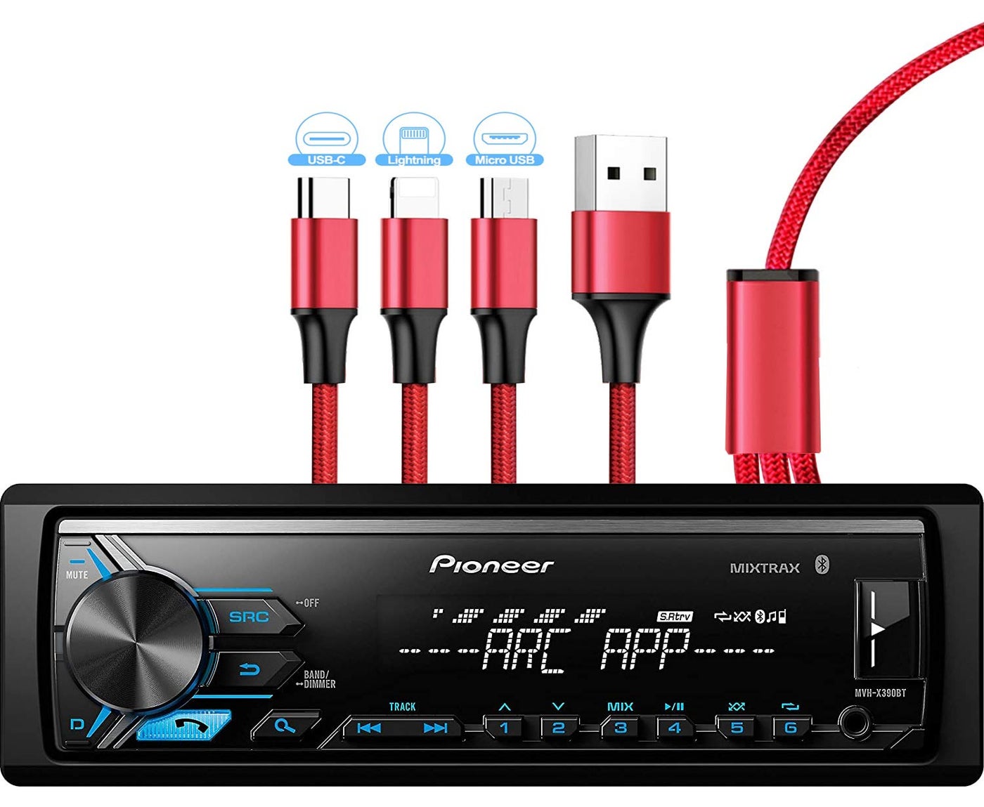Pioneer MVH-X390BT Digital Media Receiver with Pioneer…