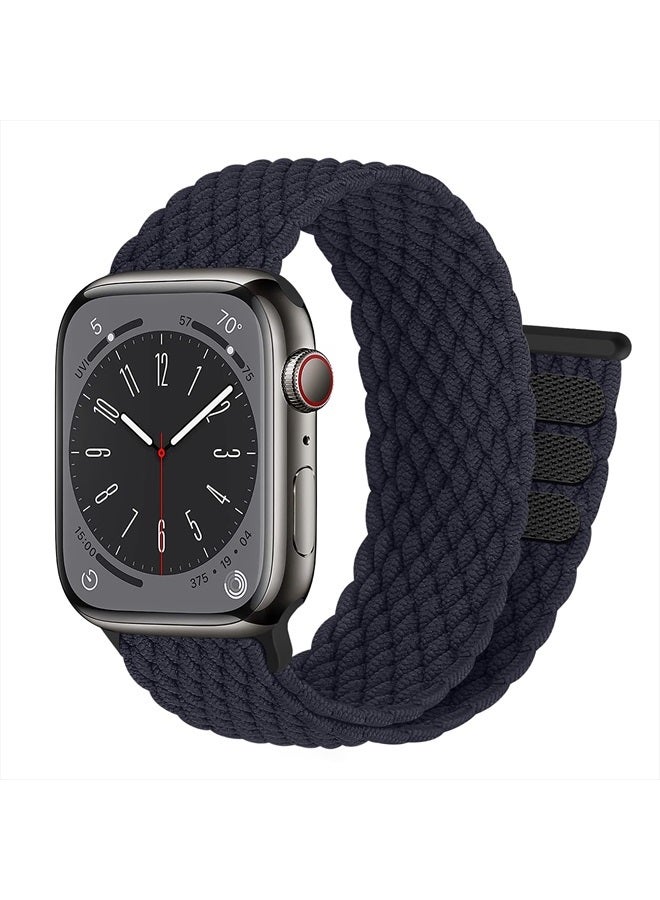Compare Stretchy Braided for Apple Watch Band 45mm 44mm 42mm Ultra 49mm 42 44 45 mm WomenMen,Solace Elastic Nylon Sport Solo Loop Strap for Apple watch series 8 bands iWatch 7 6 5 4 3 2 se at KSA Price
