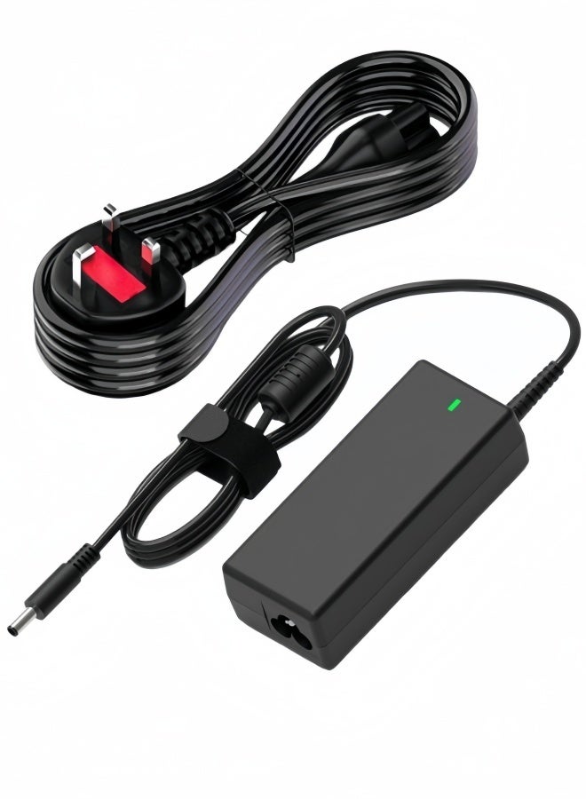 Compare 65W 19.5V 3.34A Laptop Charger | Compatible with 45W Dell Devices | 4.5×3.0mm Jack | Fits InspironVostro Series & Other Dell Models | Replacement for OEM Adapter Models at KSA Price