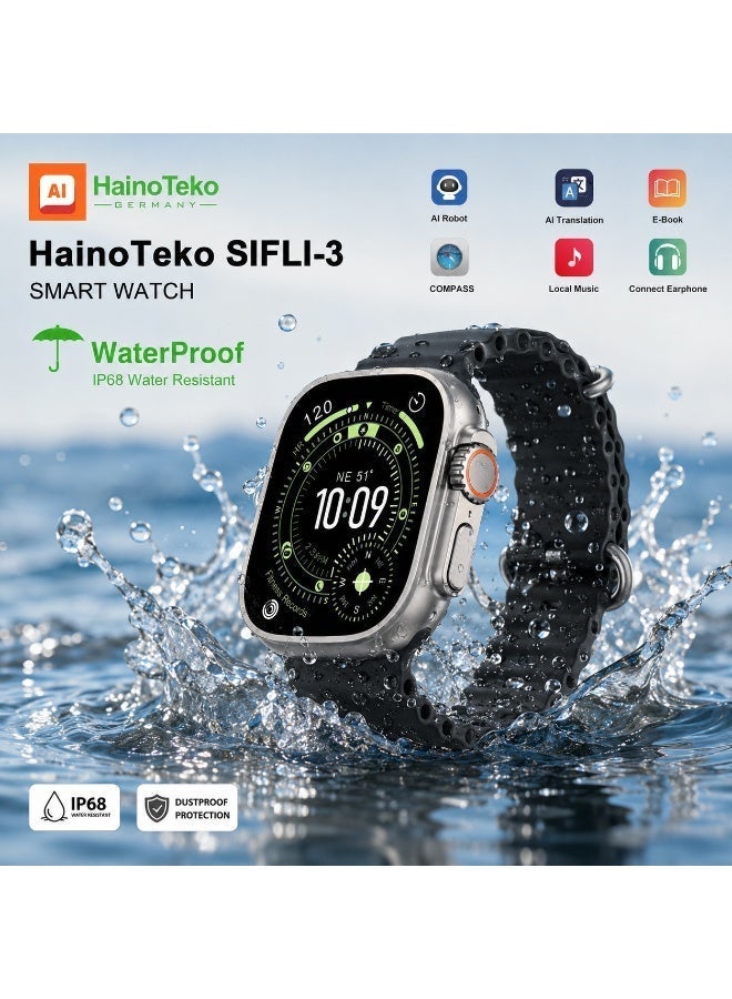 HainoTeko SIFLI-3 Waterproof Design Smart Watch with…