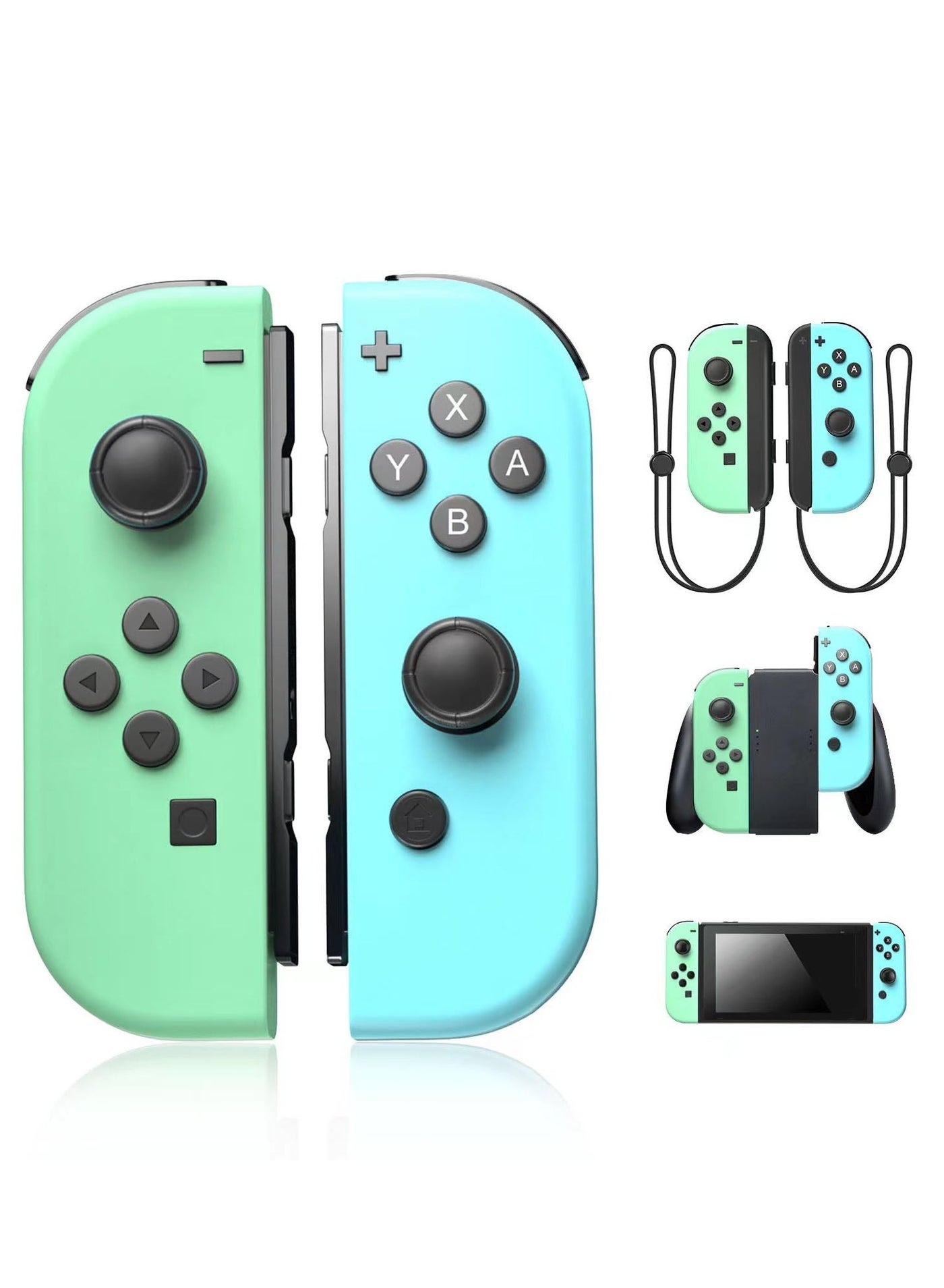 Compare Joy Cons Wireless Controller for Nintendo Switch, LR Controllers Replacement Compatible with Nintendo SwitchLiteOLED, Joystick with WakeupScreenshotDual Vibration Light Blue at KSA Price