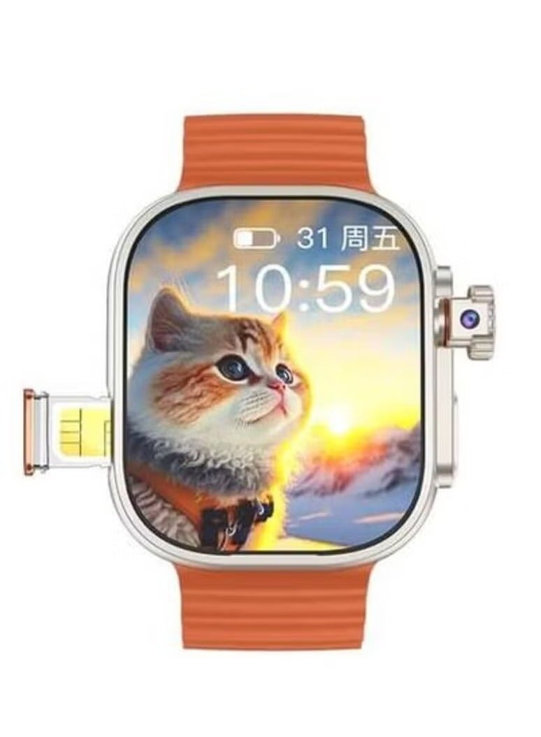 Telzeal Smart Watch TC41 4G SIM Curved Screen – Fitness…