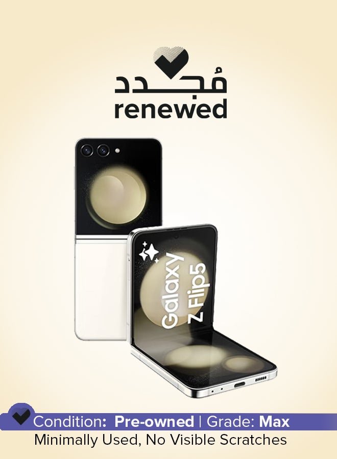 Compare Renewed  Galaxy Z Flip 5 Dual SIM Cream 8GB RAM 256GB 5G  International Version at KSA Price