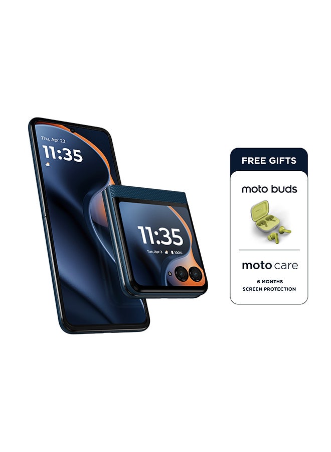 Compare Razr 60 Dual SIM 5G PANTONE Gibraltar Sea 8GB RAM 256GB With Free Gifts  Middle East Version at KSA Price