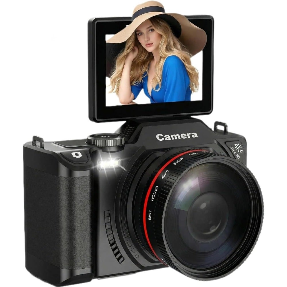 4K Digital Camera Point and Shoot Digital Cameras…