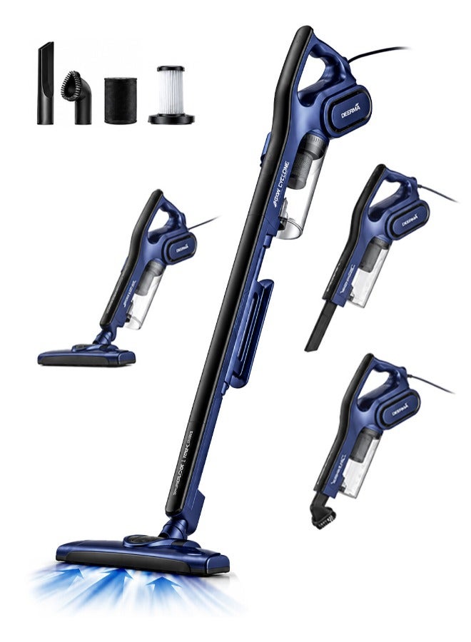Compare Floor Handheld Vacuum Cleaner With HEPA Filter 16000 Pa Strong Suction Power Blanket Dust 0.8 L 600 W DX810 Blue at KSA Price