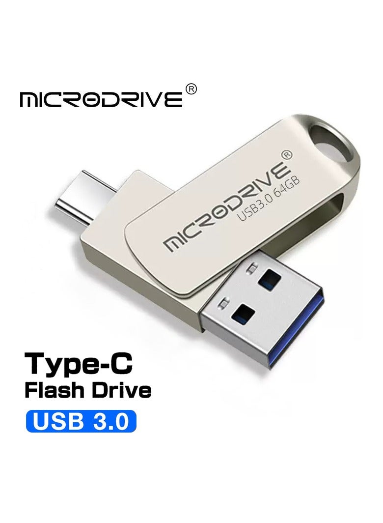 64G USB3.0+Type-c Dual Interface USB Flash Drive,…