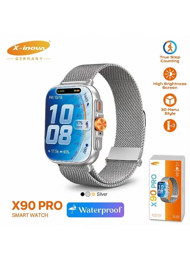 X90 PRO Smart Watch, Bright Full Touchscreen…