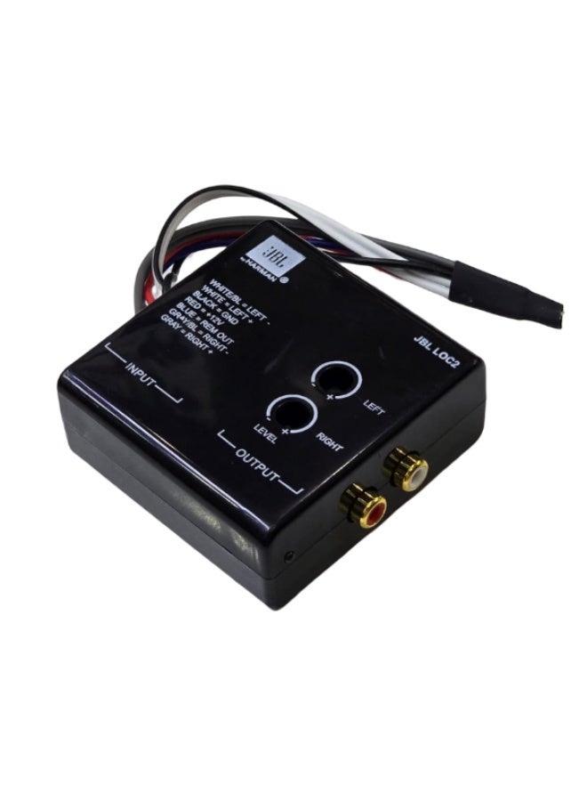 Compare JBL LOC2 HightoLow RCA Converter – 2Channel Speaker to Line Level Adapter | No Remote TurnOn Wire Needed | Universal Car Audio Integration at KSA Price