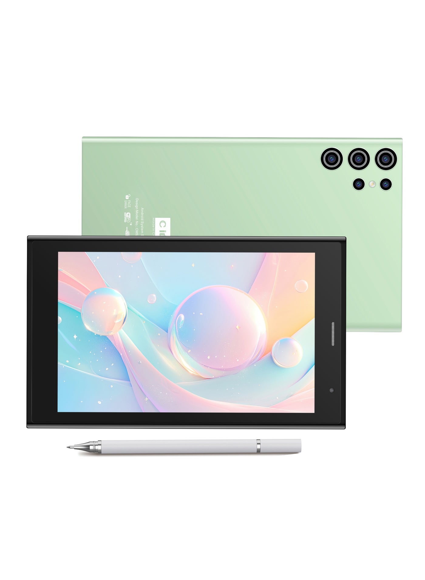 Compare 7Inch Incell Screen Smart Kids Tablet CM524 Ultra Single SIM 8GB RAM 256GB ROM 5G LTE WiFi and GPS Quad Core with Stylus Pen  Green at KSA Price