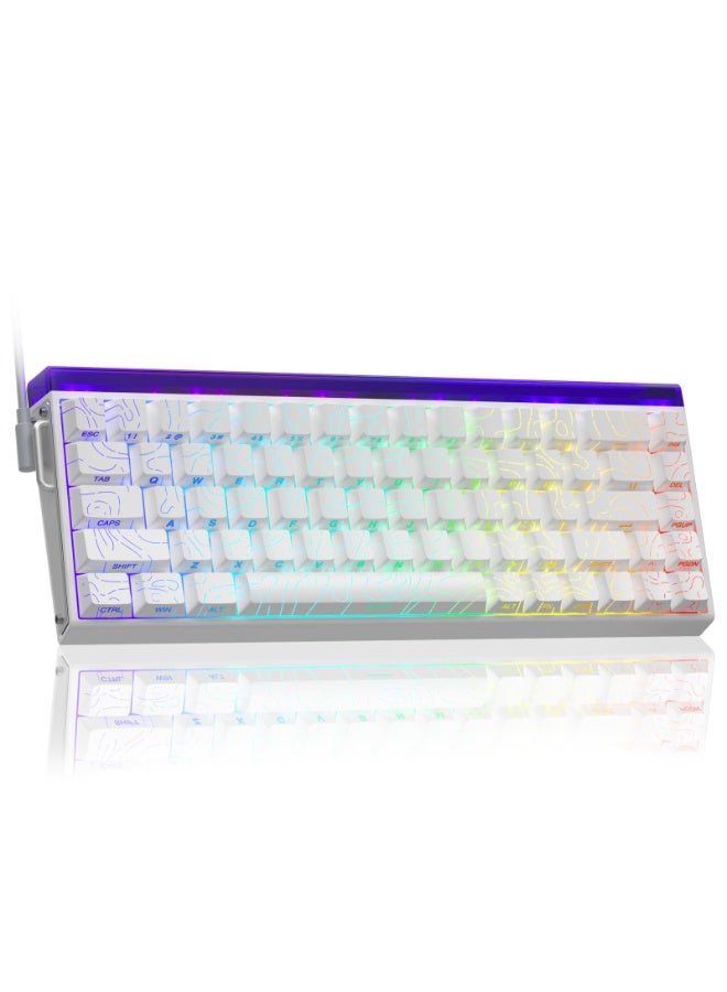 AULA Hero 68 HE 60% Gaming Keyboard Wired,…