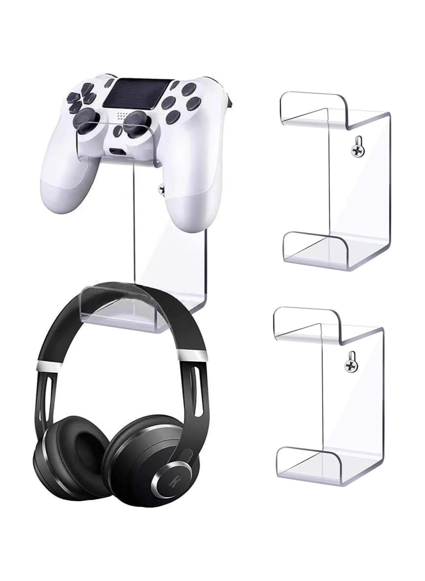 2PCS Acrylic Game Controller Holders and Headphone…