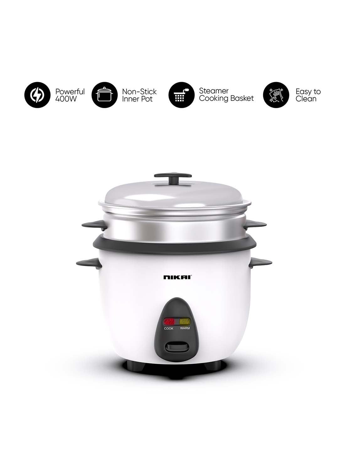 2-In-1 Rice Cooker With Steamer, Non-Stick Convenience…