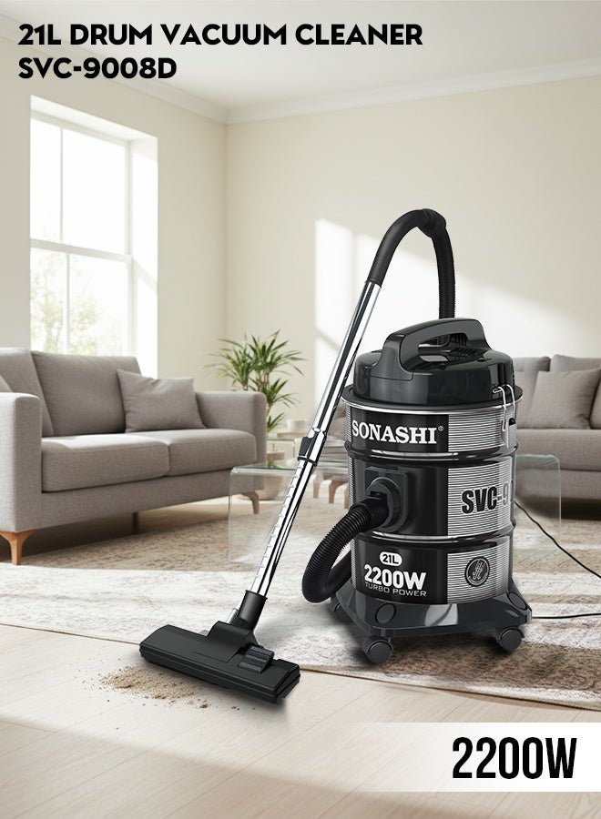 Compare Sonashi Vacuum Cleaner 2200W | 21L Dust Capacity with MultiStage Filtration | Strong 23KPA Suction Power & Super Low Noise | Blow Function, Dust Full Indicator & Telescopic Tube | Easy Movement with Basement Wheels | SVC9 at KSA Price