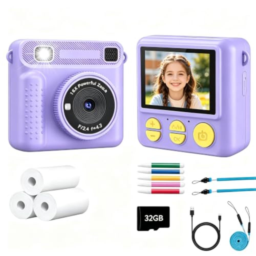 Camera For,Instant Print Camera Portable Video Camera…