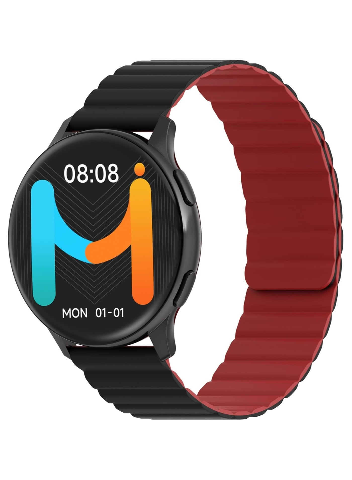 Compare HOLO TG2 Smartwatch for Men & Women – 1.43 AMOLED Display, Bluetooth Fitness Tracker with Heart Rate & SpO2 Monitor, Magnetic Strap, Compatible with Android & iOS – Black + Red Strap at KSA Price
