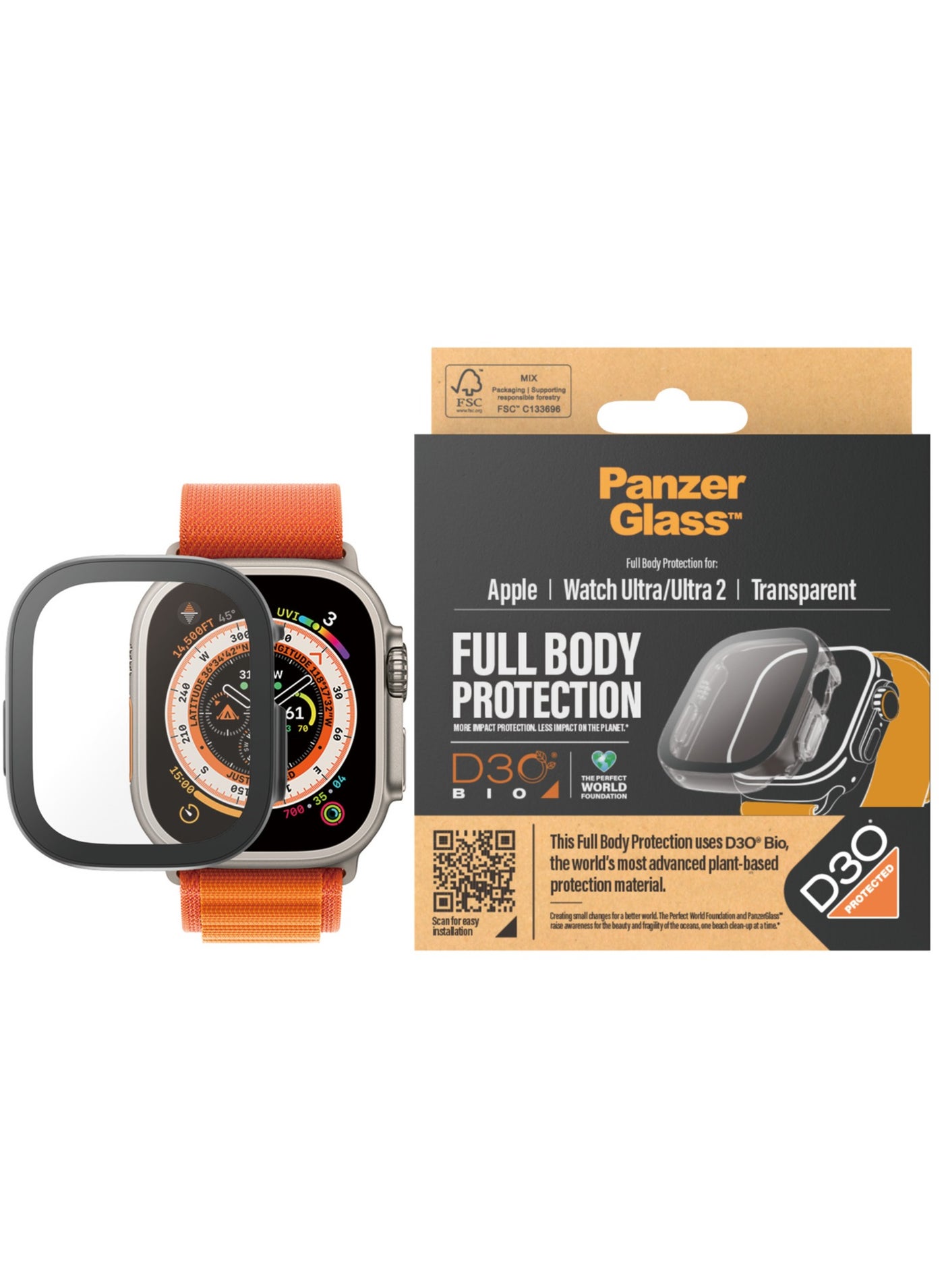 PanzerGlass™ Screen Protector for Apple Watch Ultra…