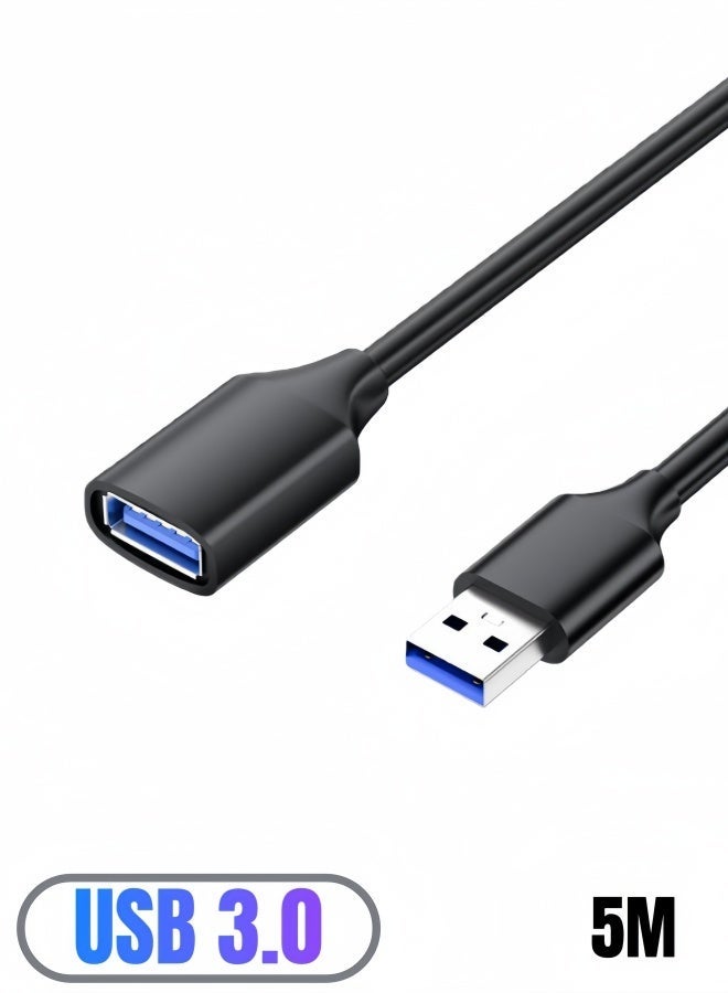 Compare USB 3.0 Extension Cable 5M – Male to Female  Cable | Not for Hard Drives & Cameras | Ideal for keyboards, printers, flash drives, card readers at KSA Price